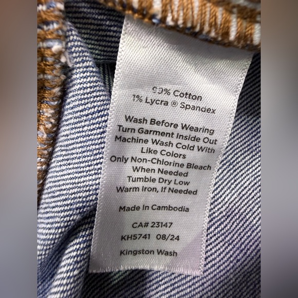 Talbots Stovepipe Ankle Straight Jean In Kingston Wash Size 4 - Picture 7 of 11